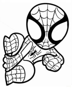 Desenho de Homem Aranha Imprimir 207