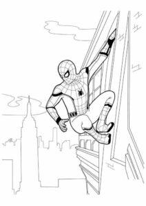 Desenho de Homem Aranha Imprimir 209