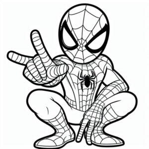 Desenho de Homem Aranha Imprimir 210