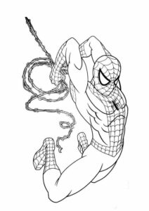 Desenho de Homem Aranha Imprimir 213