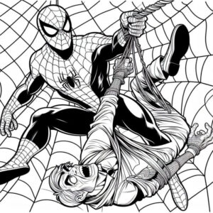Desenho de Homem Aranha Imprimir 214