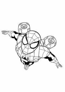 Desenho de Homem Aranha Imprimir 217