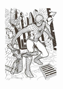 Desenho de Homem Aranha Imprimir 218