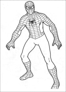 Desenho de Homem Aranha Imprimir 224