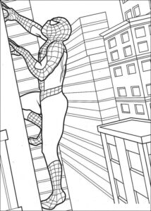 Desenho de Homem Aranha Imprimir 231