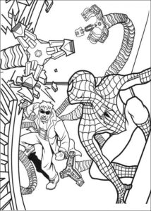 Desenho de Homem Aranha Imprimir 250