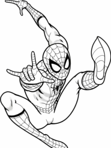 Desenho de Homem Aranha Imprimir 264