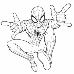 Desenho de Homem Aranha Imprimir 268