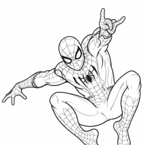 Desenho de Homem Aranha Imprimir 269