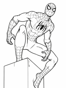 Desenho de Homem Aranha Imprimir 270