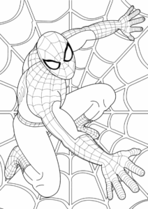 Desenho de Homem Aranha Imprimir 273