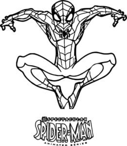 Desenho de Homem Aranha Imprimir 274