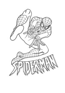 Desenho de Homem Aranha Imprimir 277