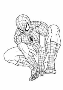 Desenho de Homem Aranha Imprimir 281