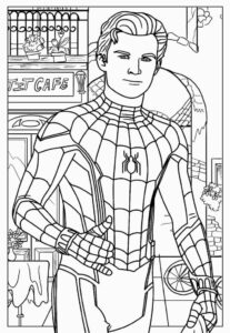 Desenho de Homem Aranha Imprimir 32 706x1024