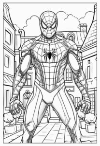 Desenho de Homem Aranha Imprimir 33 706x1024