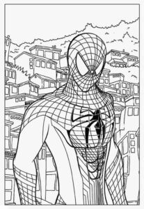 Desenho de Homem Aranha Imprimir 34 706x1024