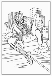Desenho de Homem Aranha Imprimir 37