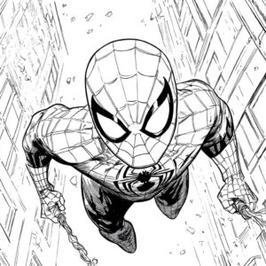 Desenho de Homem Aranha Imprimir 39