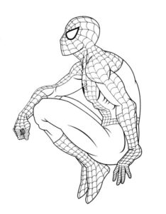 Desenho de Homem Aranha Imprimir 4