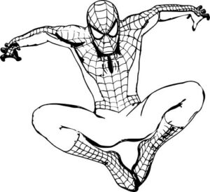 Desenho de Homem Aranha Imprimir 5