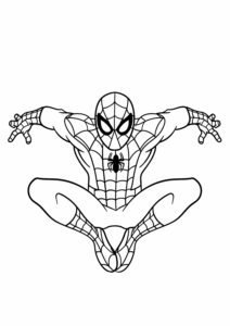 Desenho de Homem Aranha Imprimir 6