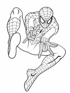 Desenho de Homem Aranha Imprimir 7