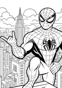 Desenho de Homem Aranha Imprimir 76