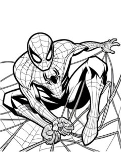 Desenho de Homem Aranha Imprimir 77