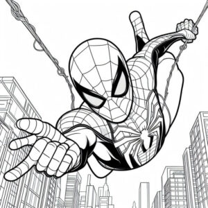 Desenho de Homem Aranha Imprimir 78