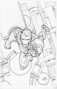 Desenho de Homem De Ferro Colorir Imprimir 01