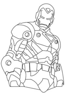 Desenho de Homem De Ferro Colorir Imprimir 02