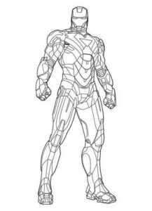 Desenho de Homem De Ferro Colorir Imprimir 04