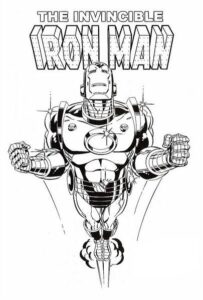 Desenho de Homem De Ferro Colorir Imprimir 06