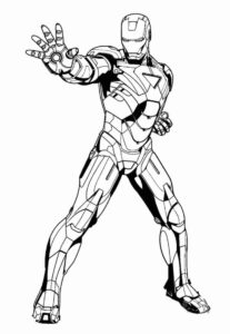 Desenho de Homem De Ferro Colorir Imprimir 08