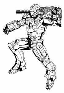Desenho de Homem De Ferro Colorir Imprimir 09