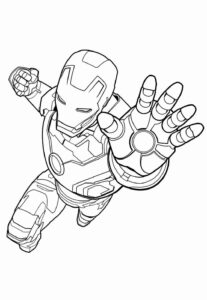 Desenho de Homem De Ferro Colorir Imprimir 10