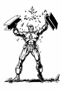Desenho de Homem De Ferro Colorir Imprimir 11