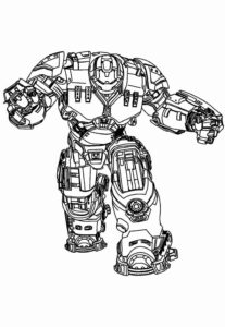 Desenho de Homem De Ferro Colorir Imprimir 12