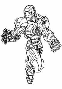 Desenho de Homem De Ferro Colorir Imprimir 13