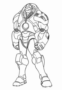 Desenho de Homem De Ferro Colorir Imprimir 15