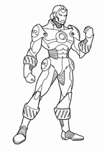 Desenho de Homem De Ferro Colorir Imprimir 16