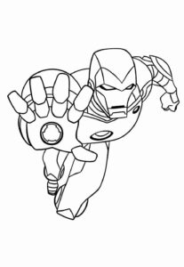 Desenho de Homem De Ferro Colorir Imprimir 17