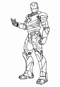 Desenho de Homem De Ferro Colorir Imprimir 19