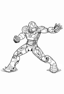 Desenho de Homem De Ferro Colorir Imprimir 20