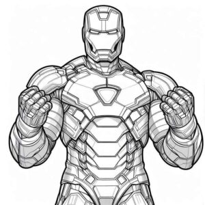 Desenho de Homem De Ferro Colorir Imprimir 21