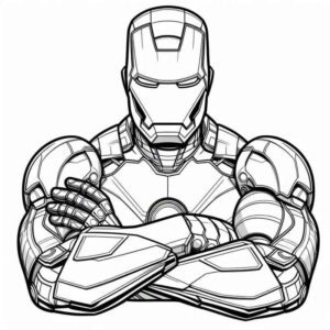 Desenho de Homem De Ferro Colorir Imprimir 22