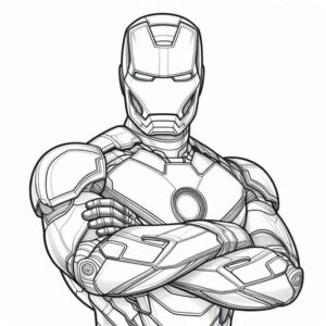 Desenho de Homem De Ferro Colorir Imprimir 23