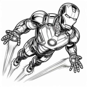 Desenho de Homem De Ferro Colorir Imprimir 24