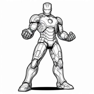 Desenho de Homem De Ferro Colorir Imprimir 31